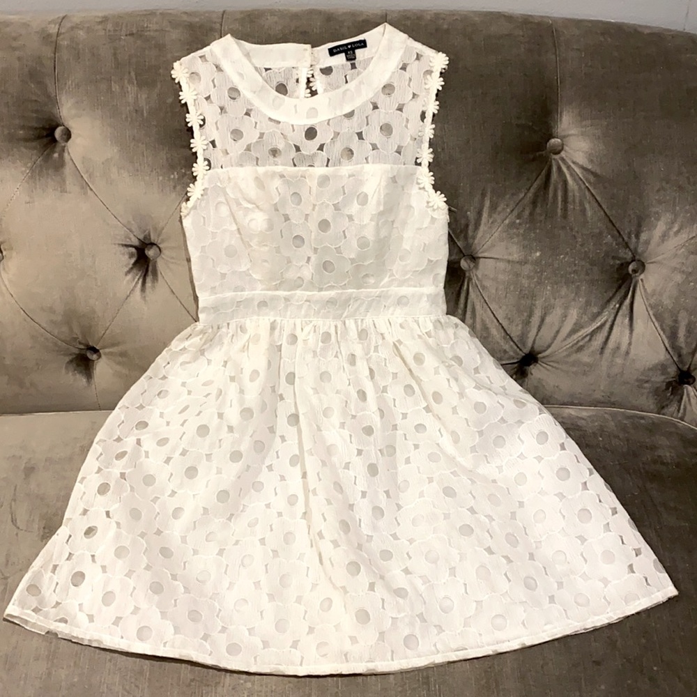 White Basil Lola Flower Dress
